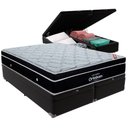 Ver imagem 5 de Cama Box Baú Preto e Colchão Elegant Molas Ensacadas King Ortobom