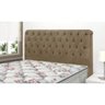 Cabeceira Solteiro Imperatriz Para Cama Box 90cm Nobuck Marrom Taupe 0030 Simbal - 1