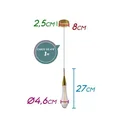 Ver imagem 2 de Pendente Mini Aimee Ouro - 5xh27cm - Led 2w - Bivolt - 2700k - 220lm - Starlux ZR037-S