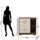 Ver imagem 3 de Cômoda Sapateira 4 Gavetas Clarabella Imbuia Fendi
