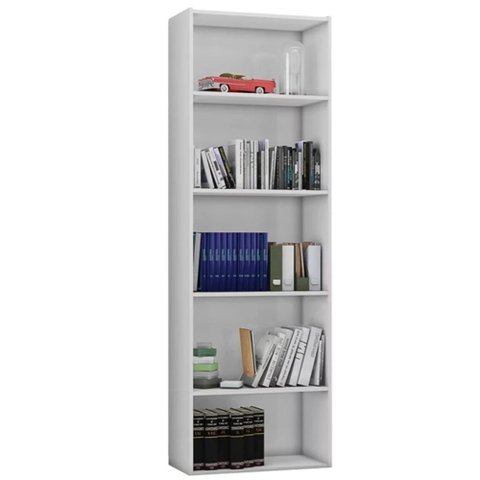 Multiuso Livreiro Liana Nichos 4 Prateleiras Branco - Bela Móveis