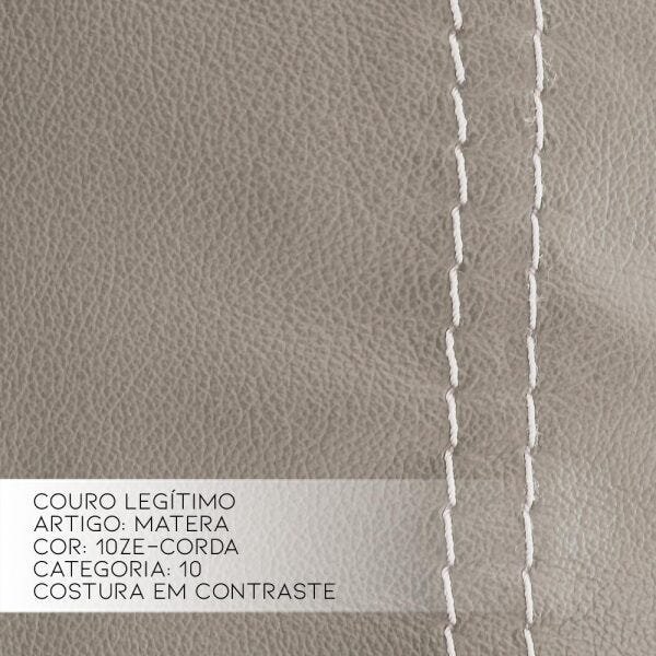 Sofá 3 Lugares Jacarta Reclinável Elétrico 3,76M Couro Avelã com Porta Copos - Idea Relax - 4
