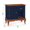 Ver imagem 4 de Gabinete para Banheiro 1 Porta 1 Gaveta com Pés Luiz Xv Dália 3064