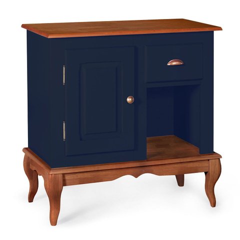 Gabinete para Banheiro 1 Porta 1 Gaveta com Pés Luiz Xv Dália 3064