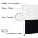 Ver imagem 3 de Cabeceira King 1,95m Roma Corano - Pallazio - Branco