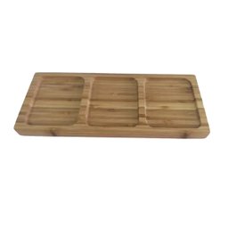 Petisqueira Tábua de Bambú Travessa de Petisco Retangular 33 X 10 Cm - 9