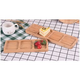 Petisqueira Tábua de Bambú Travessa de Petisco Retangular 33 X 10 Cm - 2