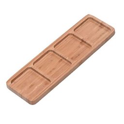 Petisqueira Tábua de Bambú Travessa de Petisco Retangular 33 X 10 Cm - 1