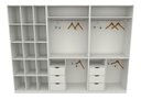 Ver imagem 4 de Kit Closet Armário Colmeia Cabideiro M81 (roupa, Sapateira) VETORIAL MÓVEIS Branco