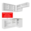 Ver imagem 4 de Armário de Cozinha Completa de Canto 349cm Branco Glamy Madesa 06