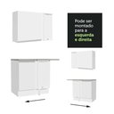 Ver mais imagens de Armário de Cozinha Completa de Canto 349cm Branco Glamy Madesa 06