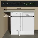 Ver imagem 7 de Armário de Cozinha Completa de Canto 349cm Branco Glamy Madesa 06