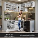 Ver imagem 5 de Armário de Cozinha Completa de Canto 349cm Branco Glamy Madesa 06