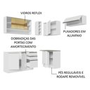 Ver imagem 3 de Armário de Cozinha Completa de Canto 349cm Branco Glamy Madesa 06