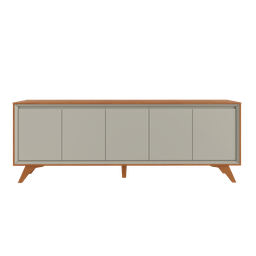 Buffet Premium 5 Portas Mavaular Naturalle/off White - 4