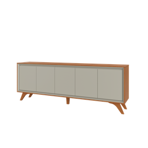 Buffet Premium 5 Portas Mavaular Naturalle/off White