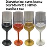 Lote Atacado Kit 6 Taças Champanhe Chandon Praia Luxo 250ml Preto - 5