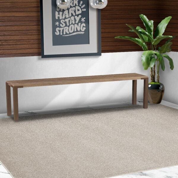Banco Decorativo para Varanda Cozinha Bladel 160cm Cobre Madeira Maciça Driftwood - Gran Belo - 5