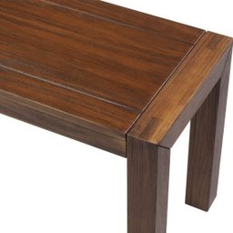 Banco Decorativo para Varanda Cozinha Dumai 140cm Madeira Maciça Walnut Escovado - Gran Belo - 6