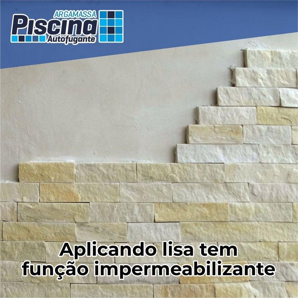 Argamassa Piscina Aut. Impermeável Cor Branco Gelo 18kg - 7