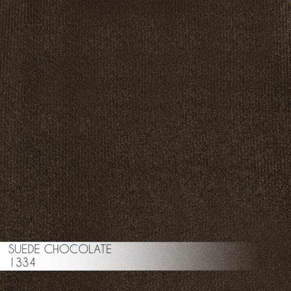 Kit 2 Banqueta Decorativa Rubel Base Bronze Suede Marrom - Gran Belo - 4