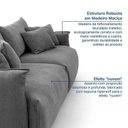 Ver imagem 7 de Conjunto Sofá 260cm e Puff Comfy CabeCasa MadeiraOriginals