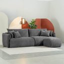 Ver imagem 1 de Conjunto Sofá 260cm e Puff Comfy CabeCasa MadeiraOriginals