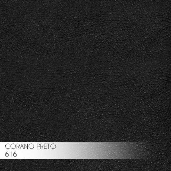 Kit 2 Banqueta Decorativa Rubel Base Bronze PU Preto - Gran Belo - 4