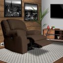 Ver imagem 7 de Poltrona do Papai Reclinável Elétrica com Massagem Magnum Couro (PU) Marrom Fosco - Gran Belo