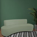 Ver imagem 1 de Sofá Orgânico 04 Lugares 230cm Mônaco Bouclé Verde Claro - Nexta Casa