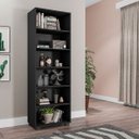 Ver imagem 5 de Estante de Livros para Escritório Home Office Alf Preto Texturizado - Gran Belo