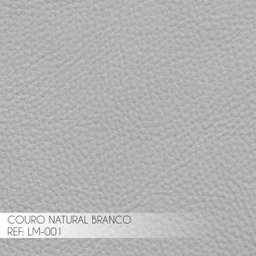 Poltrona Decorativa Sala de Estar Costela Couro Branco - Gran Belo - 3