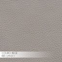 Ver imagem 3 de Kit 2 Puff Decorativo Sala de Estar Costela Couro Bege - Gran Belo