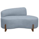 Ver imagem 5 de Sofá Orgânico Namoradeira 2 Lugares Feijão Thor 180cm Bouclê:azul Claro