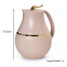 Garrafa Termica 1l Marsala Rosa para Cha Cafe Termopro - 2