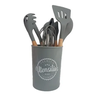 Kit de Utensílios de Cozinha com 9 Peças Wincy Ref.3325:Laranja Neon - 4