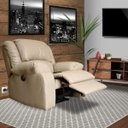 Ver imagem 7 de Poltrona do Papai Reclinável Elétrica com Massagem Magnum Couro (PU) Bege - Gran Belo