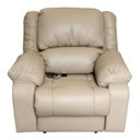 Ver imagem 1 de Poltrona do Papai Reclinável Elétrica com Massagem Magnum Couro (PU) Bege - Gran Belo