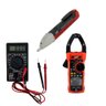 Kit Alicate Volt Amperímetro Corrente Detector Tensão Indicação Visual Portátil Multímetro Digital H - 1