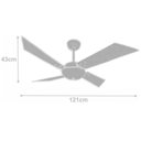 Ver imagem 2 de Ventilador de Teto Tecno Office Tabaco 220V