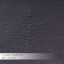 Ver imagem 3 de Puff Decorativo Sala de Estar Costela Couro Marrom - Gran Belo