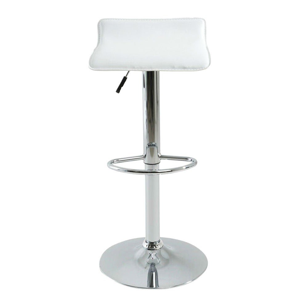 Kit 5 Banquetas Decorativas Sala e Escritório Verity PU Branca - Gran Belo - 6