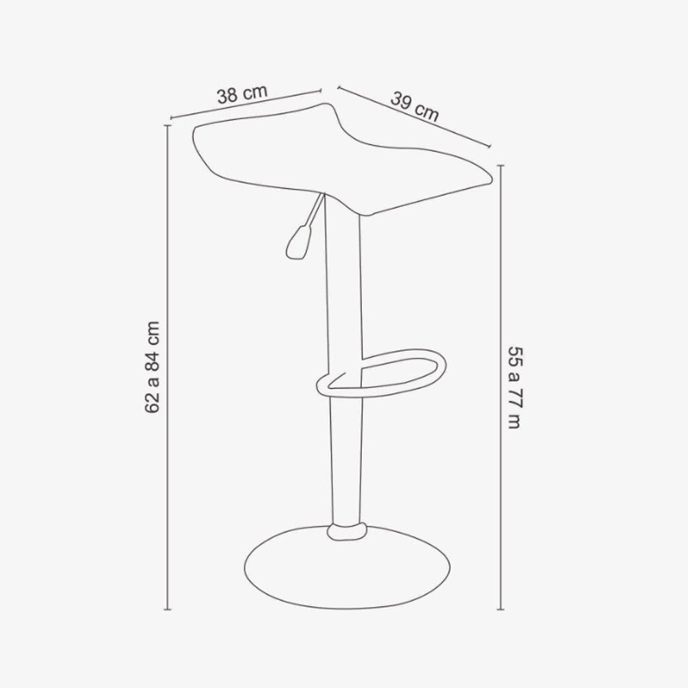 Kit 5 Banquetas Decorativas Sala e Escritório Verity PU Branca - Gran Belo - 2