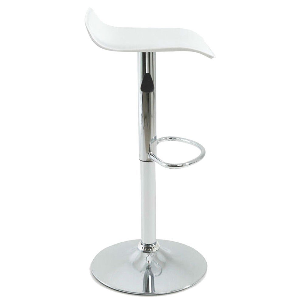 Kit 5 Banquetas Decorativas Sala e Escritório Verity PU Branca - Gran Belo - 7