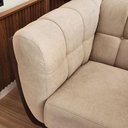 Ver imagem 5 de Sofá 2 Lugares Peonia Living 180 Cm Acquablock/ Tecido Sintético Pés Madeira Nobre Luxo