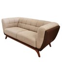 Ver mais imagens de Sofá 2 Lugares Peonia Living 180 Cm Acquablock/ Tecido Sintético Pés Madeira Nobre Luxo