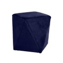 Ver imagem 7 de Kit 2 Puffs Decorativo Sala de Estar Blois Veludo Azul Bic - Gran Belo
