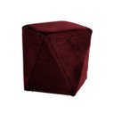 Ver imagem 7 de Kit 2 Puffs Decorativo Sala de Estar Blois Veludo Vinho - Gran Belo