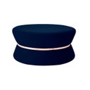 Ver imagem 1 de Puff Decorativo Sala de Estar 95cm Dhaka Veludo Azul Marinho - Gran Belo