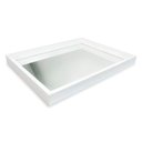 Ver imagem 2 de Bandeja Aparador Decorativa Espelhada Tacolado 15 X 21cm Branca